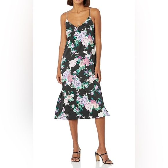 The Drop Dresses & Skirts - The Drop Women’s Ana Silky V-Neck Midi Slip Dress